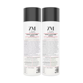 ZM Labs Regular Spray Pack of 2 (250 ML each) Hand Sanitizer 