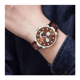 FOXTER New Arrival Brown Dial Brown Strap Analog Watch - For Men