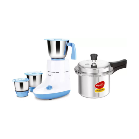 Pigeon Glory 550 W Mixer Grinder with 3 Ltr Pressure Cooker 2020 