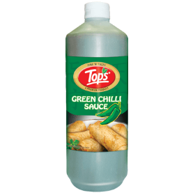  Tops India Tops Green Chilli Sauce 1ltr