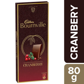 Cadbury Cranberry Dark Chocolate Bar, 80 g